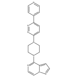3-(4-{Pyrazolo[1,5-a]pyrazin-4-yl}piperazin-1-yl)-6-(pyridin-4-yl)pyridazine Structure