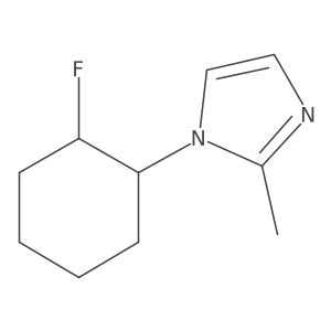 1-[(1R,2R)-2-fluorocyclohexyl]-2-methyl-1H-imidazole结构式