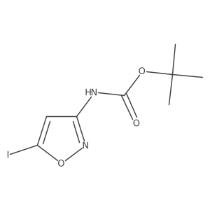 tert-Butyl (5-iodoisoxazol-3-yl)carbamate结构式
