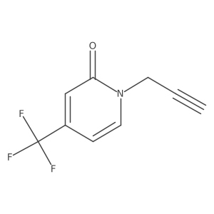 1-(Prop-2-yn-1-yl)-4-(trifluoromethyl)-1,2-dihydropyridin-2-one结构式