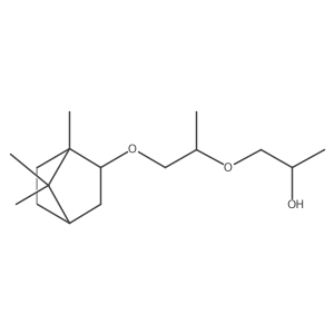 2-Propanol, 1-[1-methyl-2-[[(1R,2R,4R)-1,7,7-trimethylbicyclo[2.2.1]hept-2-yl]oxy]ethoxy]-, rel- Structure