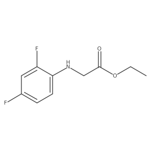 Ethyl N-(2,4-difluorophenyl)glycinate结构式
