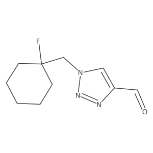 1-[(1-fluorocyclohexyl)methyl]-1H-1,2,3-triazole-4-carbaldehyde结构式