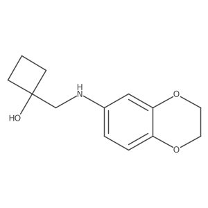 1-{[(2,3-Dihydro-1,4-benzodioxin-6-yl)amino]methyl}cyclobutan-1-ol Structure