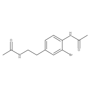 N-[2-(3-bromo-4-acetamidophenyl)ethyl]acetamide Structure