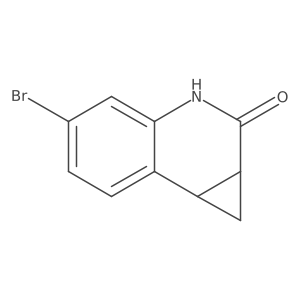 5-Bromo-3,7b-dihydro-1H-cyclopropa[c]quinolin-2(1aH)-one结构式