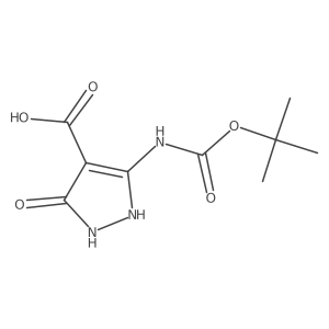 5-{[(tert-butoxy)carbonyl]amino}-3-oxo-2,3-dihydro-1H-pyrazole-4-carboxylic acid Structure