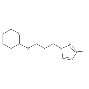 3-Methyl-1-(3-((tetrahydro-2H-pyran-2-yl)oxy)propyl)-1H-pyrazole Structure
