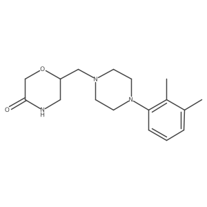 6-{[4-(2,3-Dimethylphenyl)piperazin-1-yl]methyl}morpholin-3-one结构式