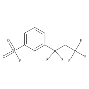 3-(1,1,3,3,3-Pentafluoropropyl)benzene-1-sulfonyl fluoride结构式