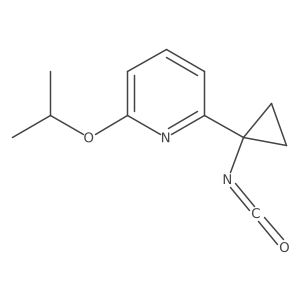 2-(1-Isocyanatocyclopropyl)-6-(propan-2-yloxy)pyridine结构式