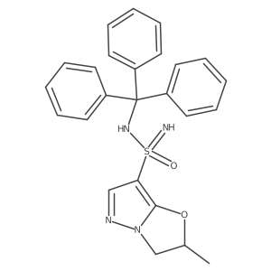 2-Methyl-N-trityl-2,3-dihydropyrazolo[5,1-b]oxazole-7-sulfonimidamide结构式