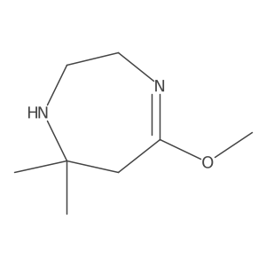 5-methoxy-7,7-dimethyl-2,3,6,7-tetrahydro-1H-1,4-diazepine结构式