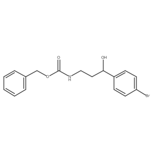 benzyl N-[3-(4-bromophenyl)-3-hydroxy-propyl]carbamate Structure