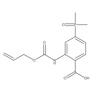 4-(Dimethylphosphoryl)-2-{[(prop-2-en-1-yloxy)carbonyl]amino}benzoic acid结构式