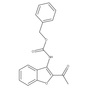 benzyl N-(2-acetyl-1-benzofuran-3-yl)carbamate Structure