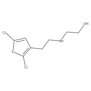 2-{[2-(2,5-Dichlorothiophen-3-yl)ethyl]amino}ethan-1-ol结构式