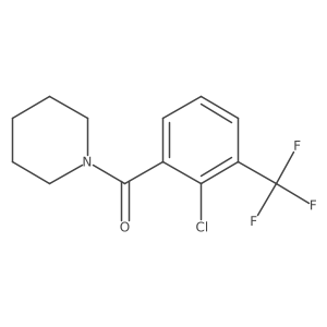 (2-Chloro-3-(trifluoromethyl)phenyl)(piperidin-1-yl)methanone Structure