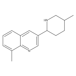 rel-8-Methyl-3-((2R,5S)-5-methylpiperidin-2-yl)quinoline Structure