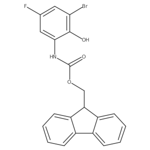 (9H-fluoren-9-yl)methyl N-(3-bromo-5-fluoro-2-hydroxyphenyl)carbamate Structure