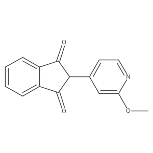2-(2-Methoxypyridin-4-yl)-1H-indene-1,3(2H)-dione结构式