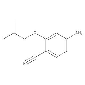 4-Amino-2-isobutoxybenzonitrile结构式