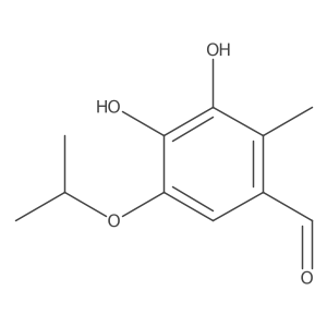 3,4-Dihydroxy-5-isopropoxy-2-methylbenzaldehyde结构式