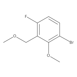 1-bromo-4-fluoro-2-methoxy-3-(methoxymethyl)Benzene Structure