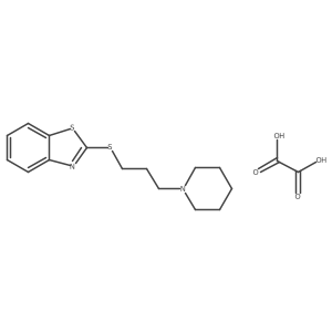 2-((3-(Piperidin-1-yl)propyl)thio)benzo[d]thiazole oxalate Structure