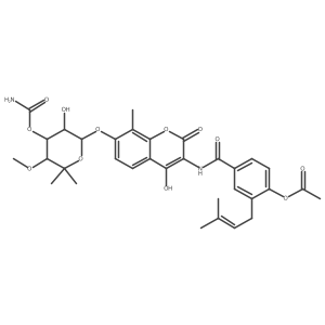 Novobiocin, monoacetate (ester)结构式