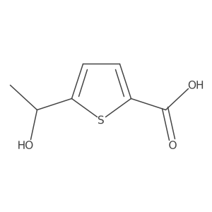 5-(1-Hydroxyethyl)thiophene-2-carboxylic acid结构式