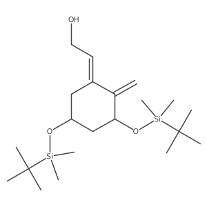 (Z)-2-((3R,5S)-3,5-Bis((tert-butyldimethylsilyl)oxy)-2-methylenecyclohexylidene)ethan-1-ol Structure
