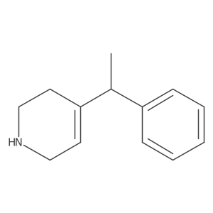 4-(1-Phenylethyl)-1,2,3,6-tetrahydropyridine结构式