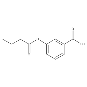 3-(1-Oxobutoxy)benzoic acid结构式