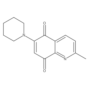 2-Methyl-6-piperidin-1-ylquinoline-5,8-dione结构式