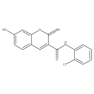 N-(2-chlorophenyl)-7-hydroxy-2-imino-2H-chromene-3-carboxamide Structure