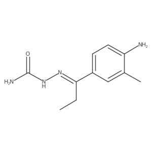 2-[1-(4-Amino-3-methylphenyl)propylidene]hydrazinecarboxamide Structure