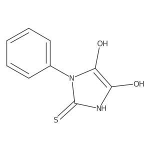 1,3-Dihydro-4,5-dihydroxy-1-phenyl-2H-imidazole-2-thione Structure