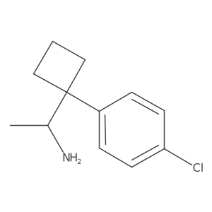 1-(1-(4-Chlorophenyl)cyclobutyl)ethanamine结构式