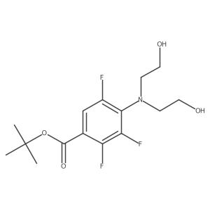 1,1-Dimethylethyl 4-[bis(2-hydroxyethyl)amino]-2,3,5-trifluorobenzoate Structure