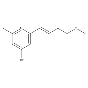 4-Bromo-2-(4-methoxybut-1-enyl)-6-methylpyridine Structure
