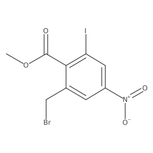 Methyl 2-(bromomethyl)-6-iodo-4-nitrobenzoate结构式