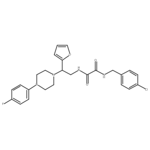 N1-(4-chlorobenzyl)-N2-(2-(4-(4-fluorophenyl)piperazin-1-yl)-2-(furan-2-yl)ethyl)oxalamide Structure