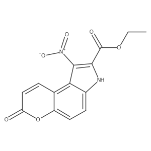Ethyl 1-nitro-7-oxopyrano[3,2-e]indole-2-carboxylate Structure