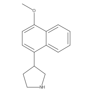 3-(4-Methoxy-1-naphthalenyl)pyrrolidine Structure