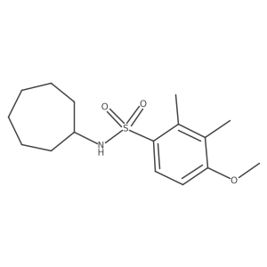 N-cycloheptyl-4-methoxy-2,3-dimethylbenzenesulfonamide Structure