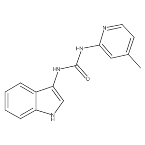 1-(1H-indol-3-yl)-3-(4-methylpyridin-2-yl)urea结构式