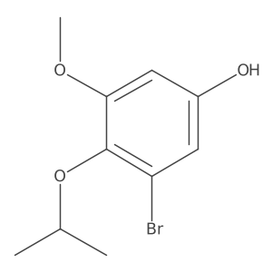 3-Bromo-4-isopropoxy-5-methoxyphenol结构式