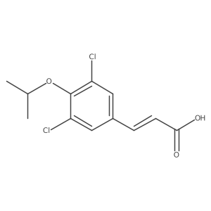 (2E)-3-(3,5-Dichloro-4-isopropoxyphenyl)acrylic acid Structure