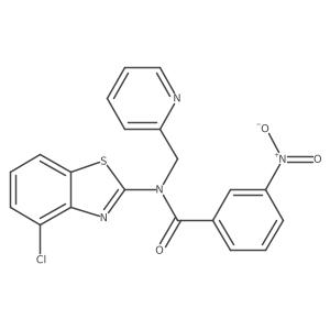 N-(4-chlorobenzo[d]thiazol-2-yl)-3-nitro-N-(pyridin-2-ylmethyl)benzamide Structure
